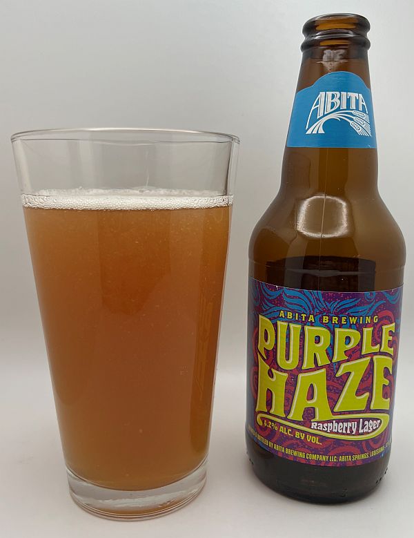 Abita Purple Haze Raspberry Lager Review - Hops Aficionado